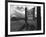 Entrance to Manzanar Relocation Center-Ansel Adams-Framed Photo