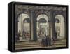 Entrance to Marciana Library in Venice-Giuseppe Bernardino Bison-Framed Stretched Canvas