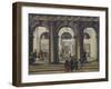 Entrance to Marciana Library in Venice-Giuseppe Bernardino Bison-Framed Giclee Print