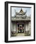 Entrance to Masira Prasad with its Lacquered Door in Sivalaya Garden, Grand Palace-null-Framed Giclee Print