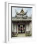 Entrance to Masira Prasad with its Lacquered Door in Sivalaya Garden, Grand Palace-null-Framed Giclee Print