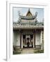 Entrance to Masira Prasad with its Lacquered Door in Sivalaya Garden, Grand Palace-null-Framed Giclee Print