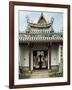 Entrance to Masira Prasad with its Lacquered Door in Sivalaya Garden, Grand Palace-null-Framed Giclee Print