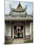 Entrance to Masira Prasad with its Lacquered Door in Sivalaya Garden, Grand Palace-null-Mounted Giclee Print