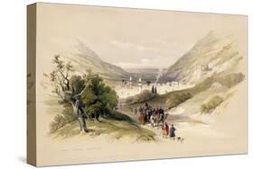 Entrance to Nablous, April 17th 1839, Plate 41 from Volume I of "The Holy Land"-David Roberts-Stretched Canvas