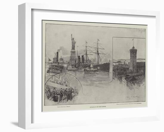 Entrance to New York Harbour-null-Framed Giclee Print