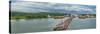 Entrance to Panama Canal Locks, Panama Canal, Panama-null-Stretched Canvas