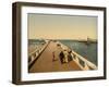 Entrance to Port, Ostend, Belgium; C.1890-C.1900-null-Framed Giclee Print