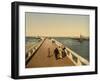 Entrance to Port, Ostend, Belgium; C.1890-C.1900-null-Framed Giclee Print