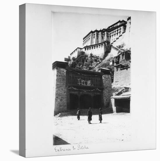 Entrance to Potala, Lhasa, Tibet, 1903-04-John Claude White-Stretched Canvas