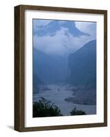 Entrance to Qutang Gorge, Three Gorges, Yangtze River, China-Keren Su-Framed Photographic Print