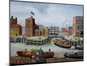Entrance to Regent's Canal Dock-Margaret Loxton-Mounted Giclee Print