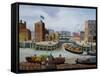 Entrance to Regent's Canal Dock-Margaret Loxton-Framed Stretched Canvas