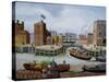 Entrance to Regent's Canal Dock-Margaret Loxton-Stretched Canvas