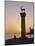 Entrance to Rhodes Harbour at Dawn, Rhodes, Dodecanese Islands, Greece, Europe-John Miller-Mounted Photographic Print