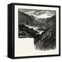 Entrance to Saguenay River, Canada, Nineteenth Century-null-Framed Stretched Canvas