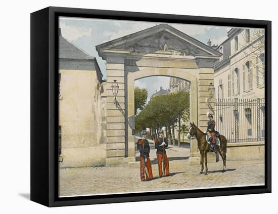 Entrance to Saint-Cyr-null-Framed Stretched Canvas