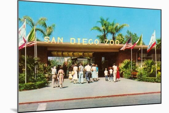 Entrance to San Diego Zoo-null-Mounted Art Print