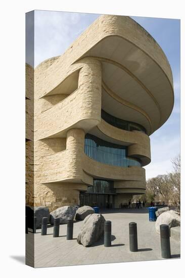 Entrance to Smithsonian National Museum of the American Indian in Washington-John Woodworth-Stretched Canvas