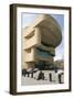 Entrance to Smithsonian National Museum of the American Indian in Washington-John Woodworth-Framed Photographic Print