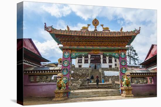 Entrance to Tengboche Monastery, Nepal.-Lee Klopfer-Stretched Canvas