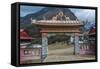 Entrance to Tengboche Monastery, Nepal.-Lee Klopfer-Framed Stretched Canvas