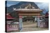 Entrance to Tengboche Monastery, Nepal.-Lee Klopfer-Stretched Canvas