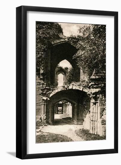 Entrance to the Banqueting Hall, Kenilworth Castle, Warwickshire, Early 20th Century-null-Framed Giclee Print