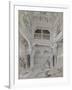 Entrance to the Baths at the Alhambra (Graphite and White Bodycolour with Brief Touches of Watercol-John Frederick Lewis-Framed Giclee Print