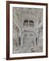 Entrance to the Baths at the Alhambra (Graphite and White Bodycolour with Brief Touches of Watercol-John Frederick Lewis-Framed Giclee Print