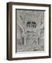 Entrance to the Baths at the Alhambra (Graphite and White Bodycolour with Brief Touches of Watercol-John Frederick Lewis-Framed Giclee Print