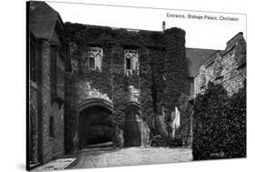 Entrance to the Bishop's Palace, Chichester, Sussex, Early 20th Century-null-Stretched Canvas