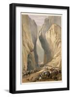 Entrance to the Bolan Pass from Dadur, from "Sketches in Afghaunistan"-James Atkinson-Framed Giclee Print