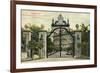 Entrance to the Breakers, Newport, Rhode Island-null-Framed Premium Giclee Print