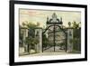 Entrance to the Breakers, Newport, Rhode Island-null-Framed Premium Giclee Print