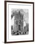 Entrance to the Cathedral of Mexico City, Late 19th Century-null-Framed Giclee Print