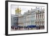 Entrance to the Catherine Palace, Tsarskoe Selo, St. Petersburg, Russia, Europe-Michael-Framed Photographic Print