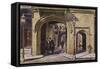 Entrance to the Charterhouse-Charles Edwin Flower-Framed Stretched Canvas