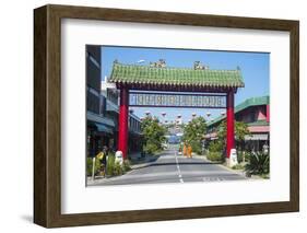 Entrance to the Chinese Quarter, Noumea, New Caledonia, Pacific-Michael Runkel-Framed Photographic Print