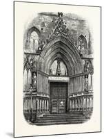 Entrance to the Church of Santa Maria Del Mar, Barcelona, Spain-null-Mounted Giclee Print