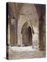 Entrance to the Cloisters from Dean's Court, Westminster Abbey, London, 1881-John Crowther-Stretched Canvas