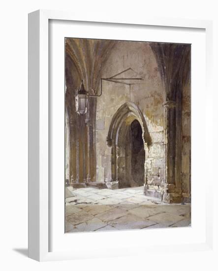 Entrance to the Cloisters from Dean's Court, Westminster Abbey, London, 1881-John Crowther-Framed Giclee Print