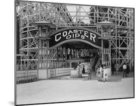 Entrance to the Coaster Dips, the Roller Coaster at the Glen Echo Park, Maryland, 1909-1932-null-Mounted Photo