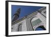 Entrance to the Courtyard, with Minaret, Blue Mosque, Istanbul, Turkey, Western Asia-Martin Child-Framed Photographic Print