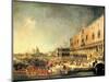 Entrance to The Ducal Palace of Count Gergy, Ambassador of France-Canaletto-Mounted Art Print