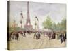 Entrance to the Exposition Universelle, 1889-Jean Béraud-Stretched Canvas