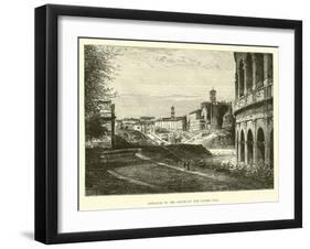 Entrance to the Forum by the Sacred Way-null-Framed Giclee Print