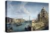 Entrance to the Grand Canal and Santa Maria Della Salute, Venice-Michele Marieschi-Stretched Canvas