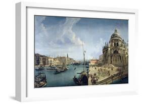 Entrance to the Grand Canal and Santa Maria Della Salute, Venice-Michele Marieschi-Framed Giclee Print