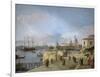 Entrance to the Grand Canal from the Molo, Venice, 1742-44-Canaletto Canal-Framed Art Print